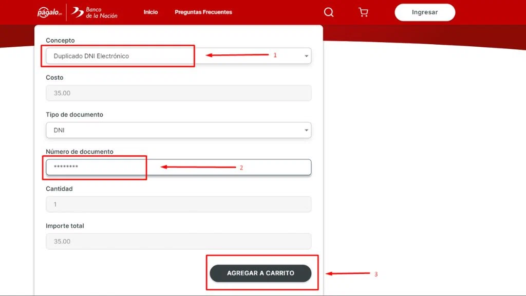 duplicado de dni costo dni perdidos peru