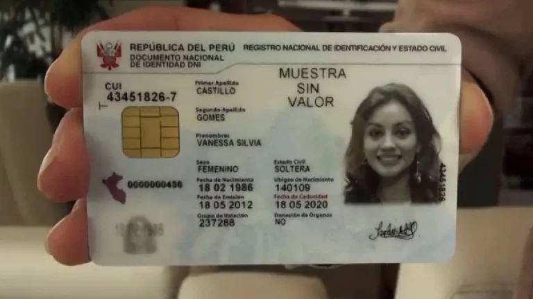 que significa dni en peru