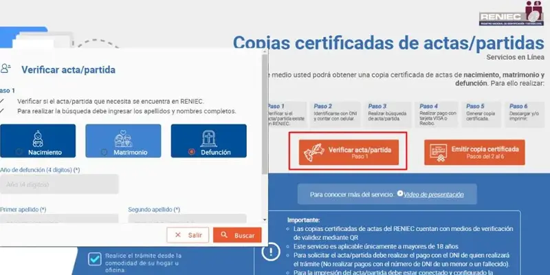 registro de defunciones de peruanos fallecidos en el extranjero